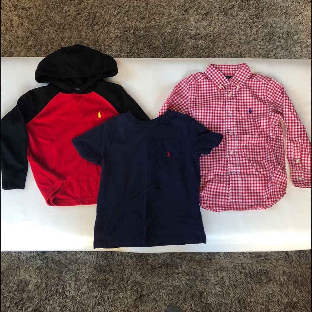 Boys Polo Ralph Lauren shirt bundle 4T red blue